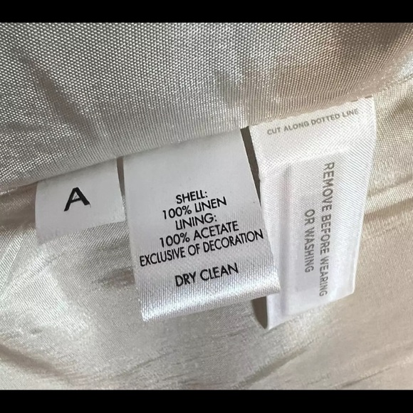 Ann Taylor Loft Linen Blazer Beige Cape Back Women's Size 8 - Picture 9 of 16